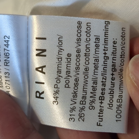 Riani jacquard embellished blazer Sz 10 - Picture 11 of 11